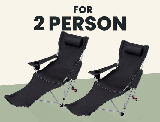 2x LoungeBack Camping Chair (Two-Chair Bundle)