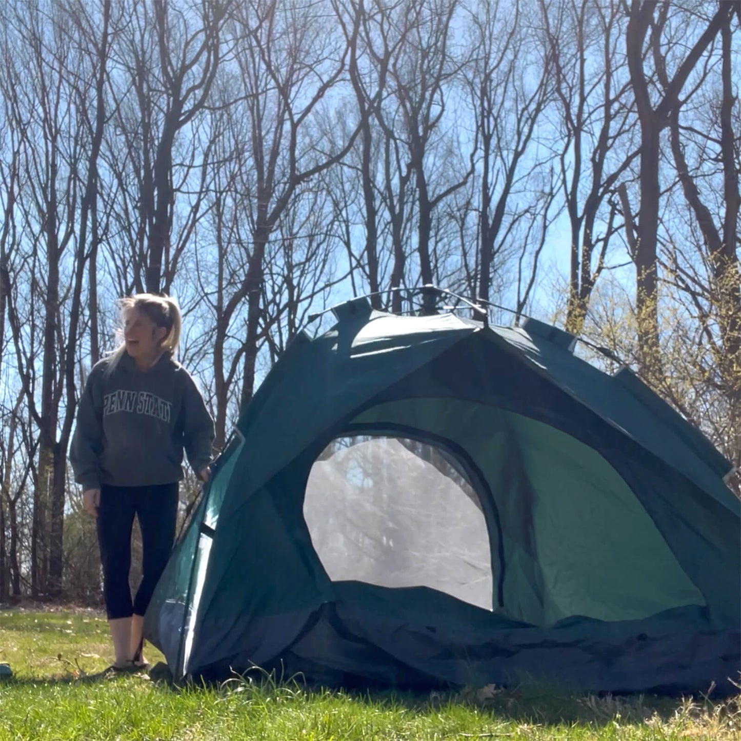 1 Small-Sized + 1 Large-Sized 3 Secs Tent + 2 FREE Groundsheets (Family Package, UK)