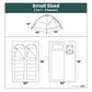 Small-Sized 3 Secs Tent + FREE Camping Tarp (For 1-2 Person, US)