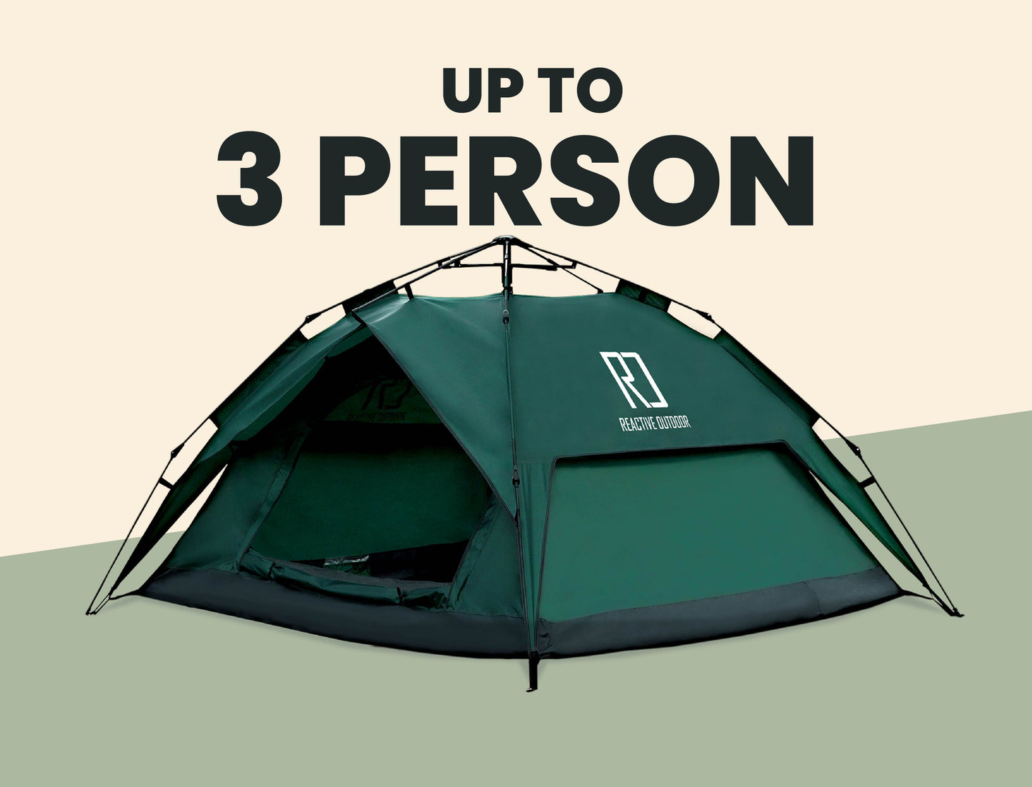 Large-Sized 3 Secs Tent + FREE Camping Tarp (Up to 3 Person, AU)